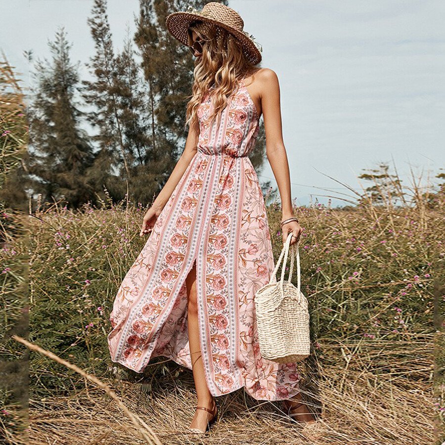 Sleeveless Off-The-Shoulder Sexy Midi Dress