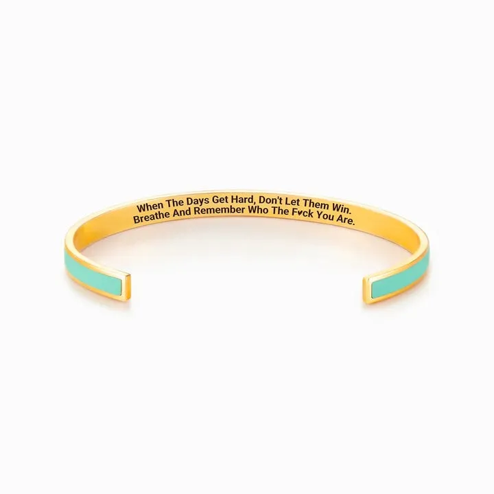 🔥🔥🔥🔥Summer Hot Sale🌊 DON'T LET THE HARD DAYS WIN COLOR BANGLE