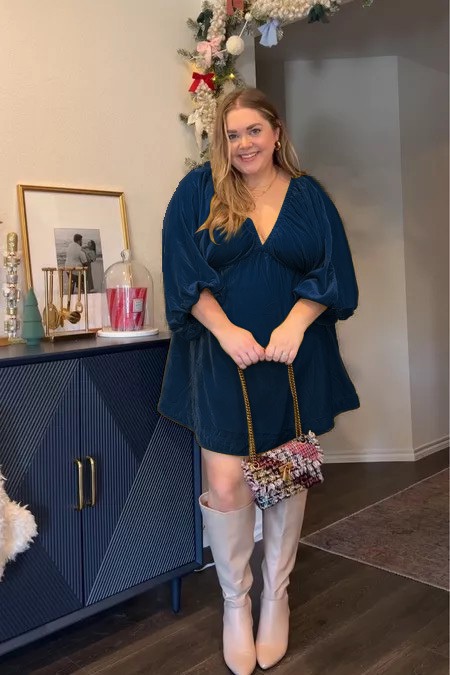 CHRISTMAS SALE 80% OFF ✨WOMEN'S V NECK VELVET DRESS(BUY 2 FREE SHIPPING)