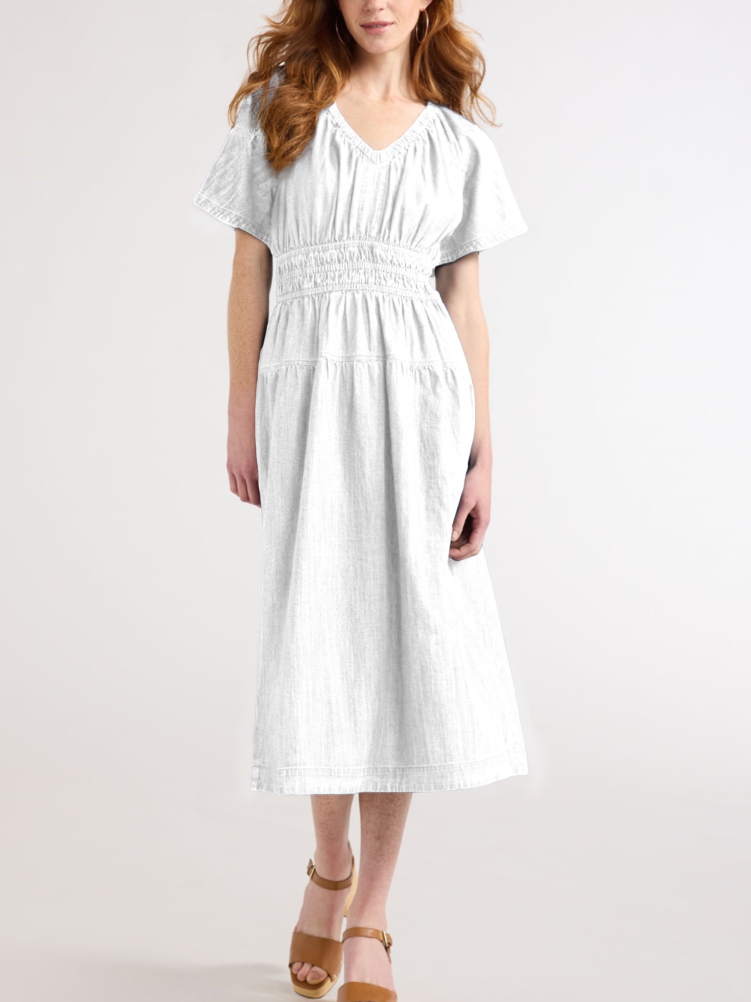 WOMEN'S LIGHTWEIGHT DENIM MIDI DRESS (BUY 2 FREE SHIPPING)