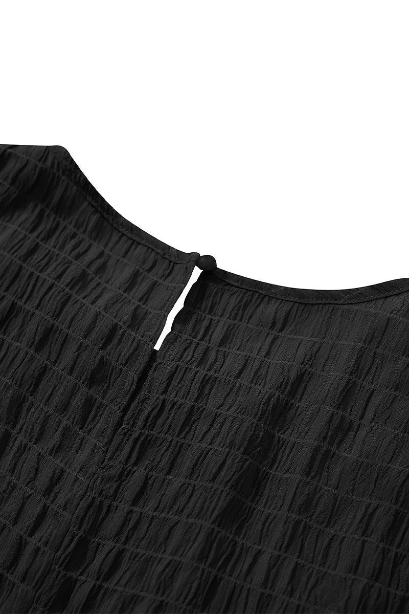 Casual Vacation Simplicity Solid Fold O Neck Loose Jumpsuits