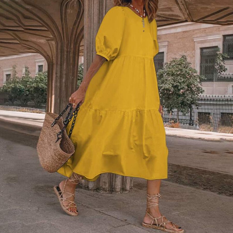Ladies Beach Vacation Vintage Dress