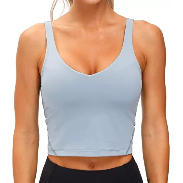 Sports Bra Wirefree Padded Medium Support Yoga Bras Gym Running Workout Tank Tops