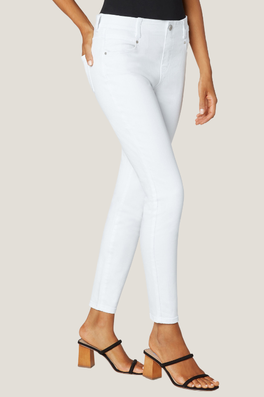 White Gia Glider Skinnies