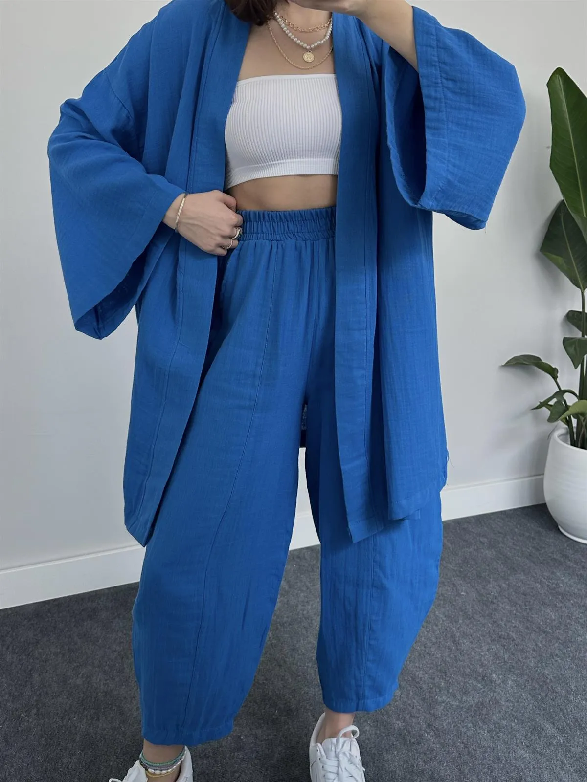 COMFORTABLE LOOSE KIMONO SET