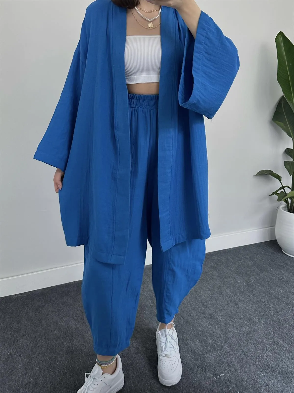 COMFORTABLE LOOSE KIMONO SET