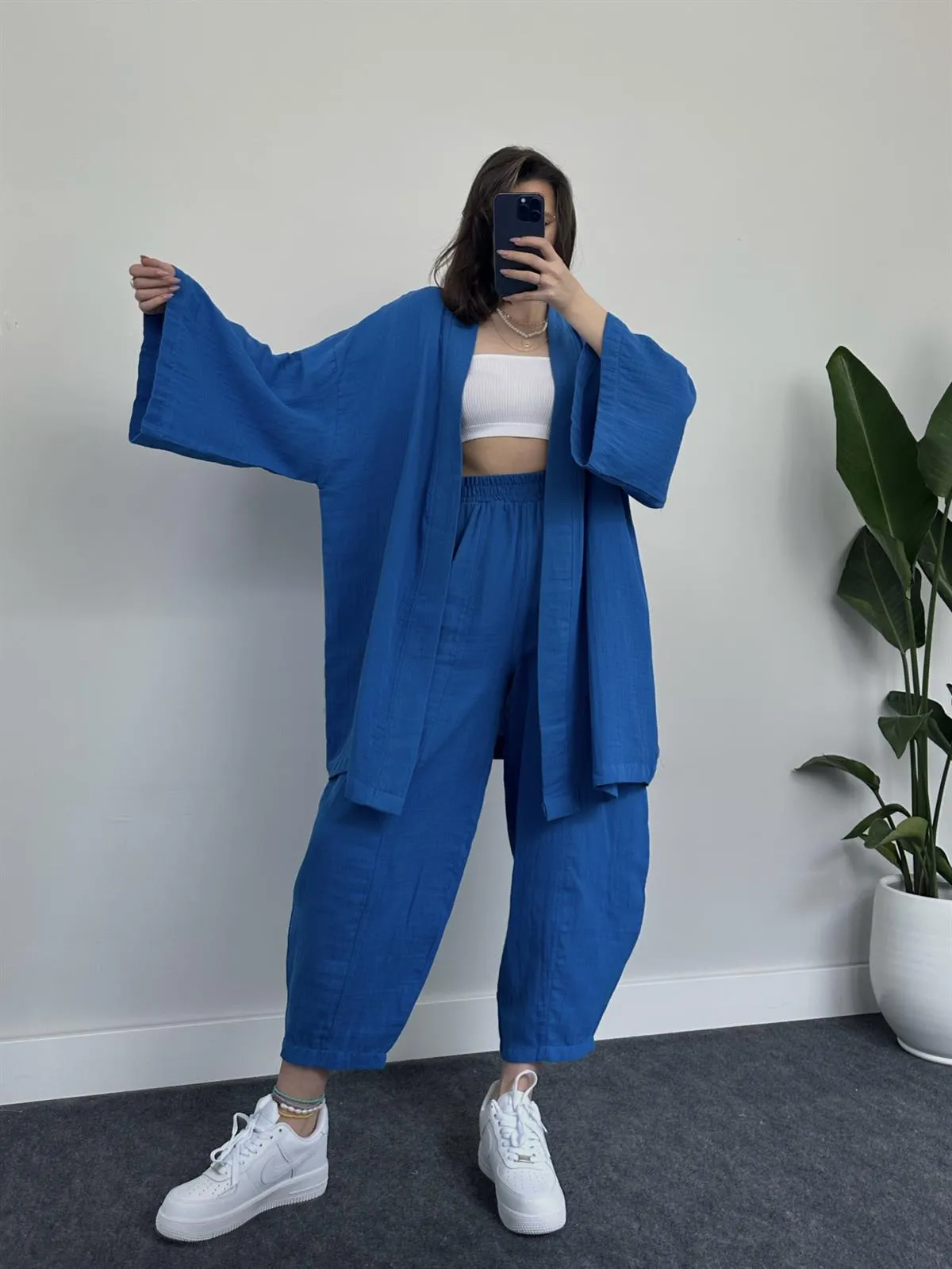 COMFORTABLE LOOSE KIMONO SET