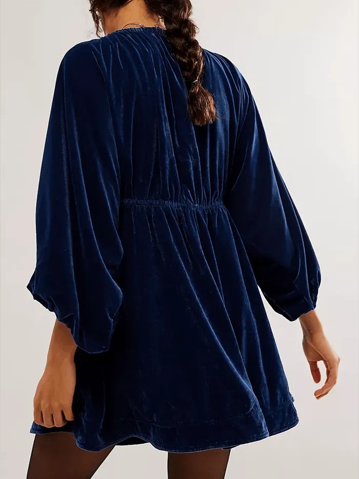 CHRISTMAS SALE 80% OFF ✨WOMEN'S V NECK VELVET DRESS(BUY 2 FREE SHIPPING)