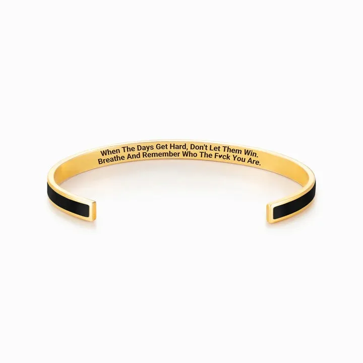 🔥🔥🔥🔥Summer Hot Sale🌊 DON'T LET THE HARD DAYS WIN COLOR BANGLE