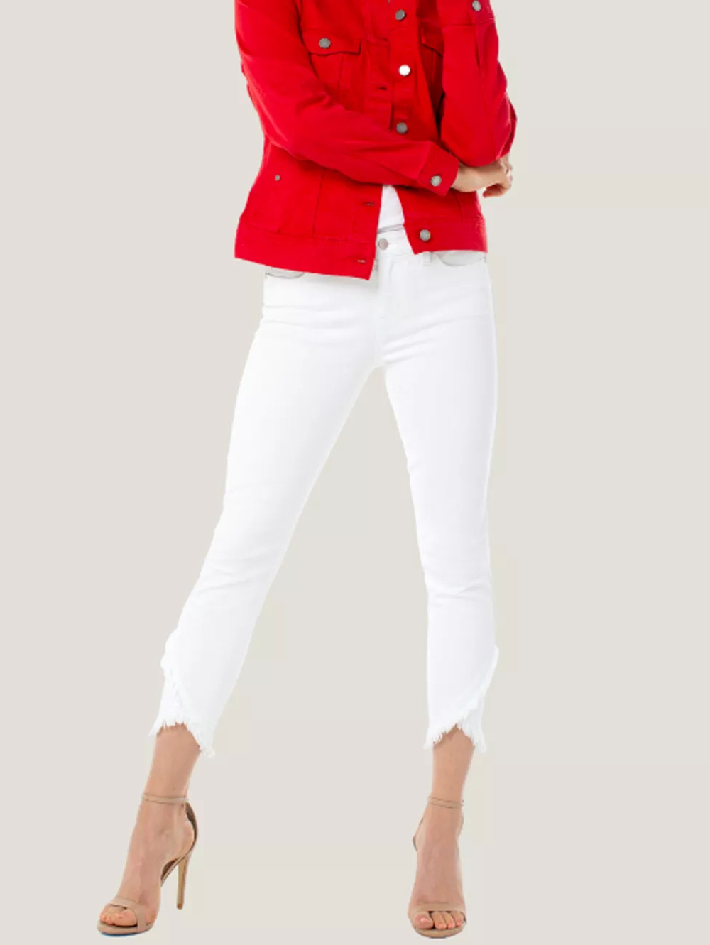Abby Crop Front Scallop Hem 