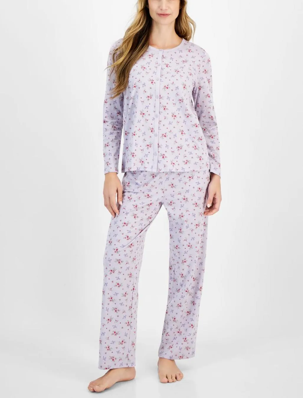 🔥🔥🔥🔥Women's Cotton Printed Button-Front Pajama Set