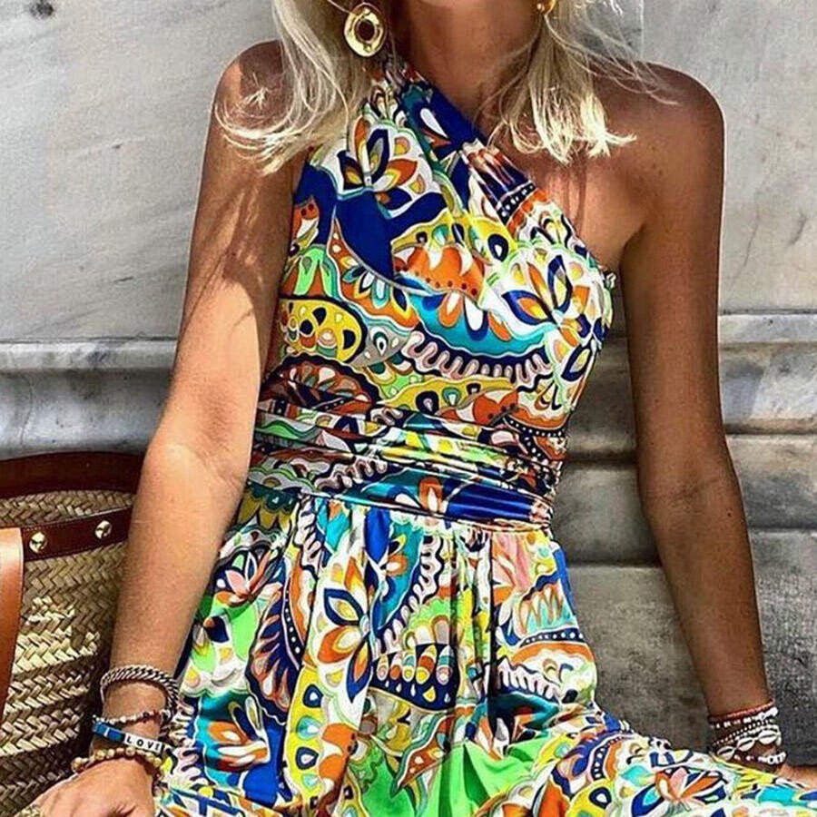 Women‘s Bohemia Printed Long Dress