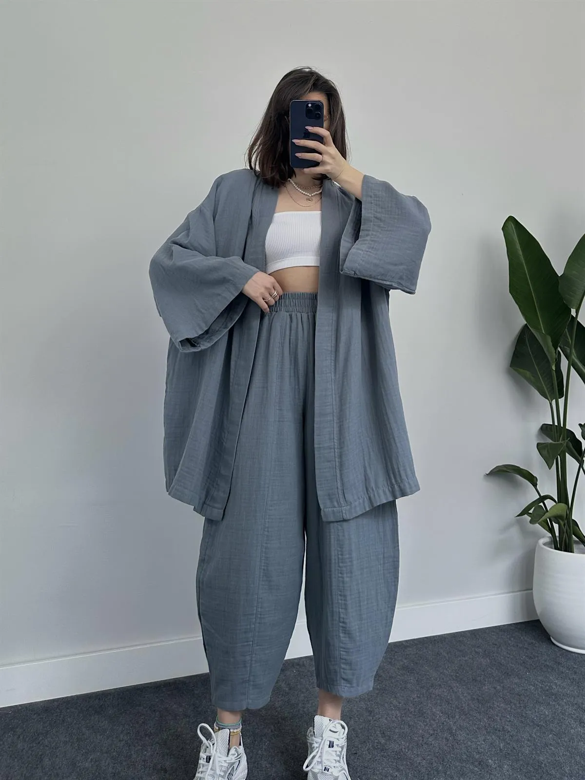COMFORTABLE LOOSE KIMONO SET