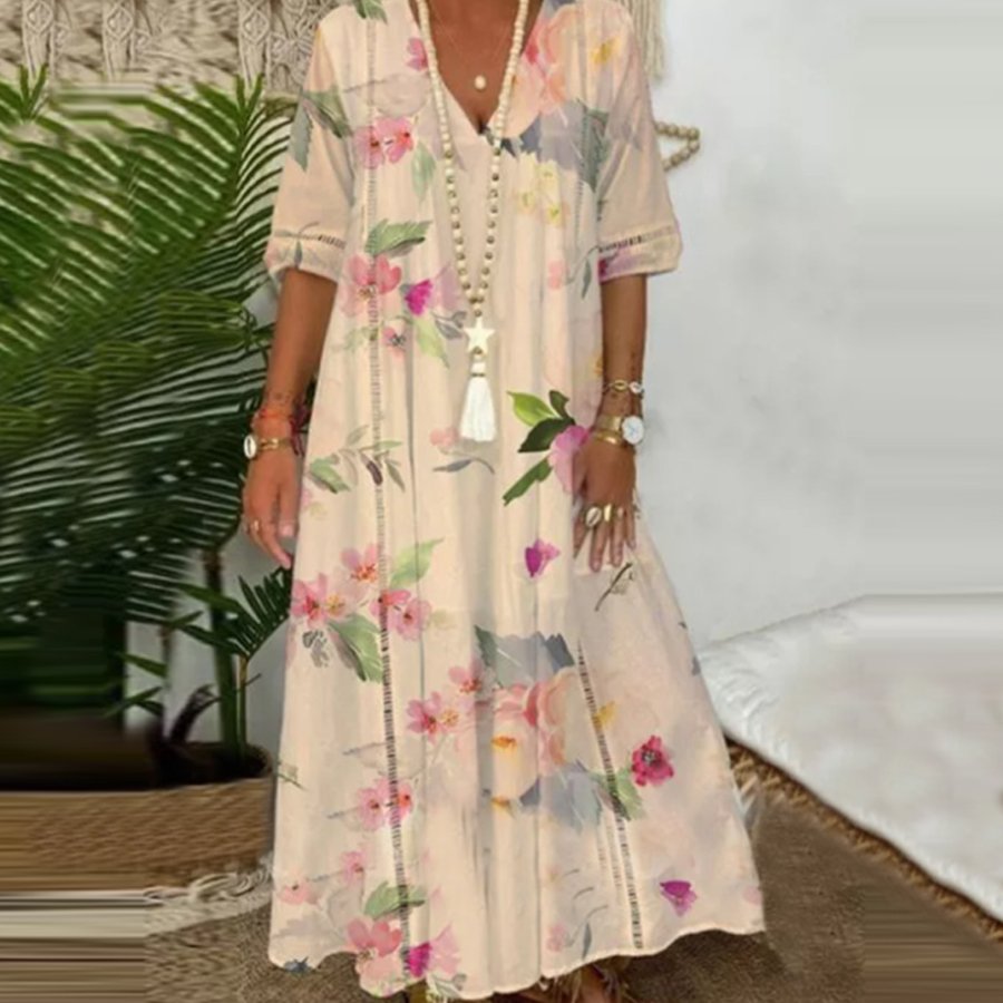 Women's Floral Print Casual Dress
