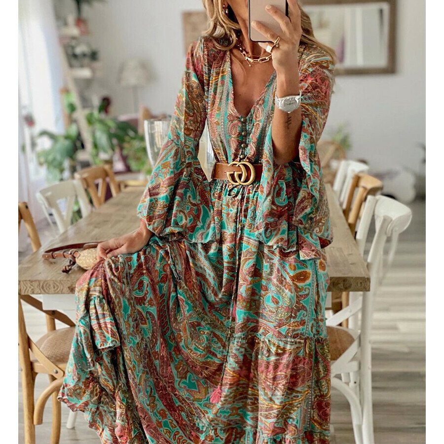 Summer Casual Printed Dress