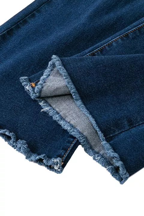 Midiross 90s Vintage High Waist Ripped Flare Leg Jeans