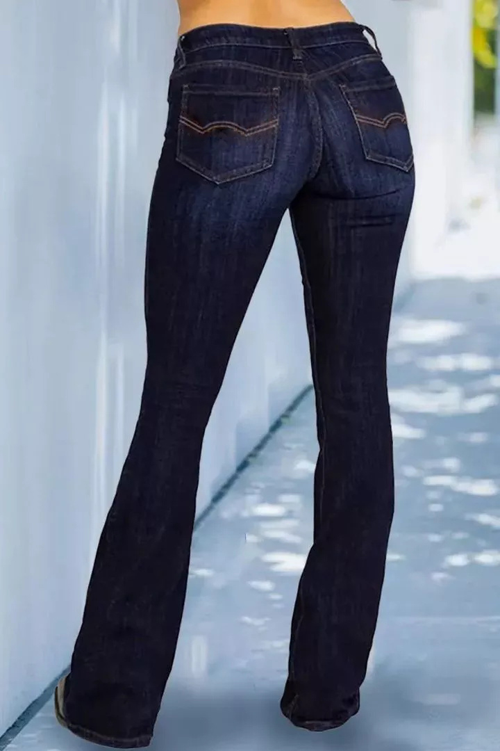 Midiross Vintage Mid Waist Flare Jeans