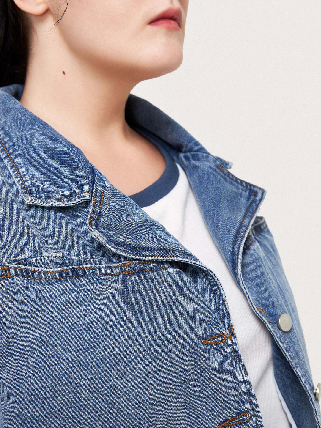 Curve&Plus Crop Denim Jacket
