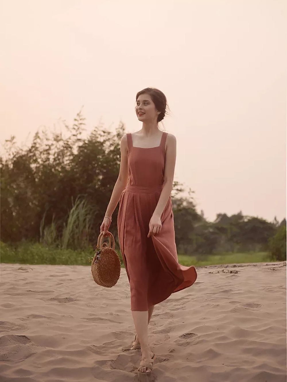 Midi Linen Dress