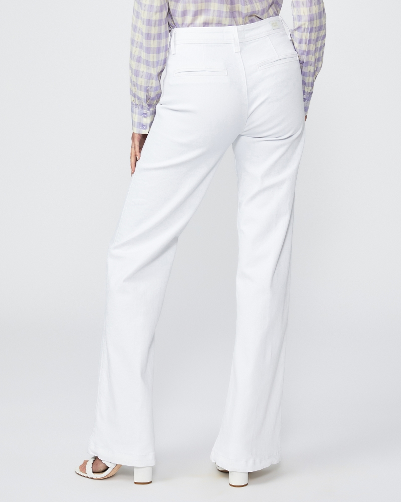 Crisp WHITE DENIM FLARE JEANS