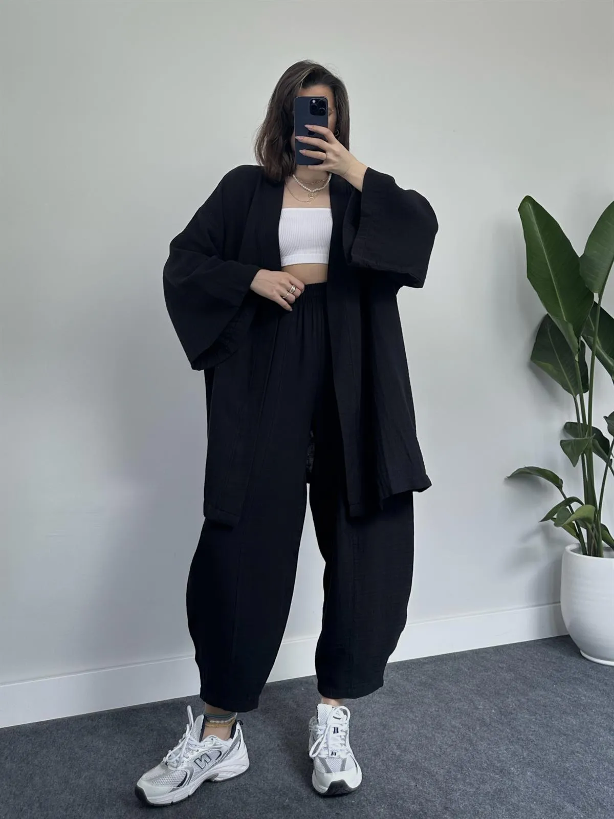 COMFORTABLE LOOSE KIMONO SET