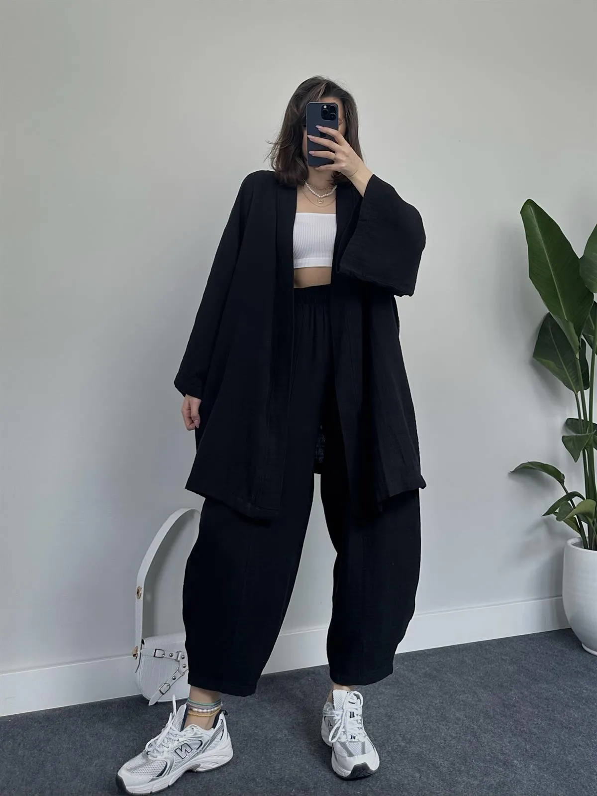COMFORTABLE LOOSE KIMONO SET