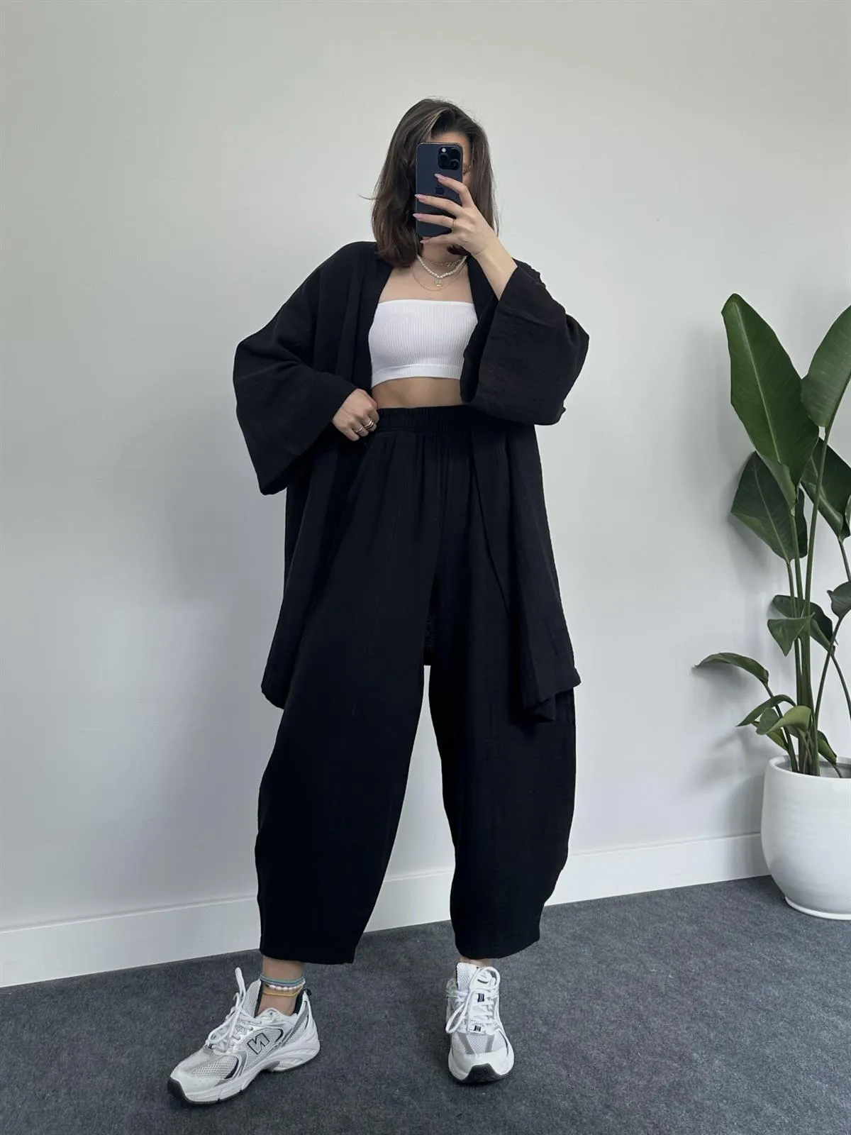 COMFORTABLE LOOSE KIMONO SET