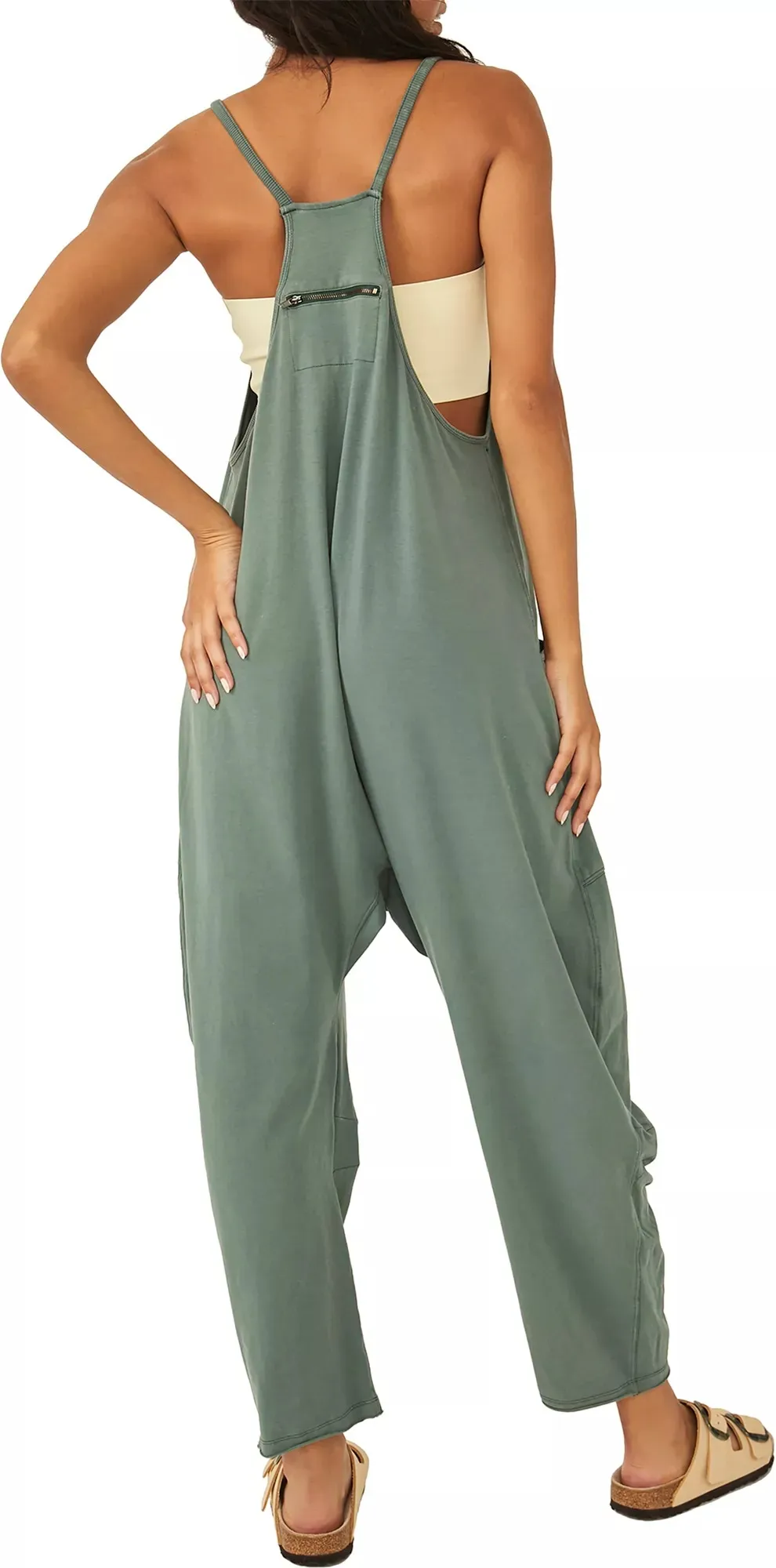 2023 WIDE LEG JUMPSUIT WITH POCKETS