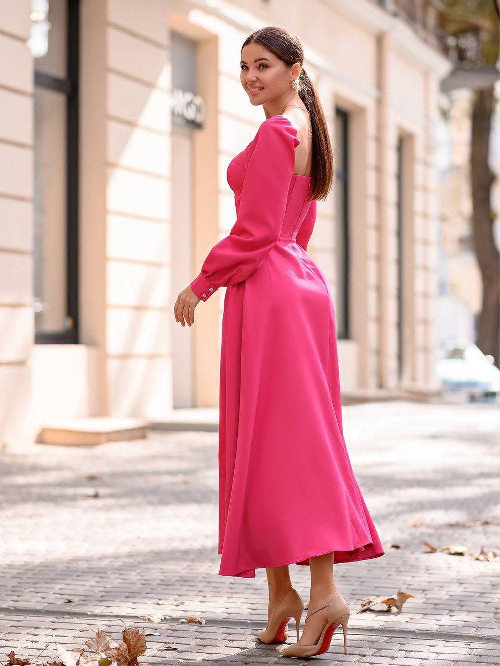 Elegant Puff Sleeve Dress