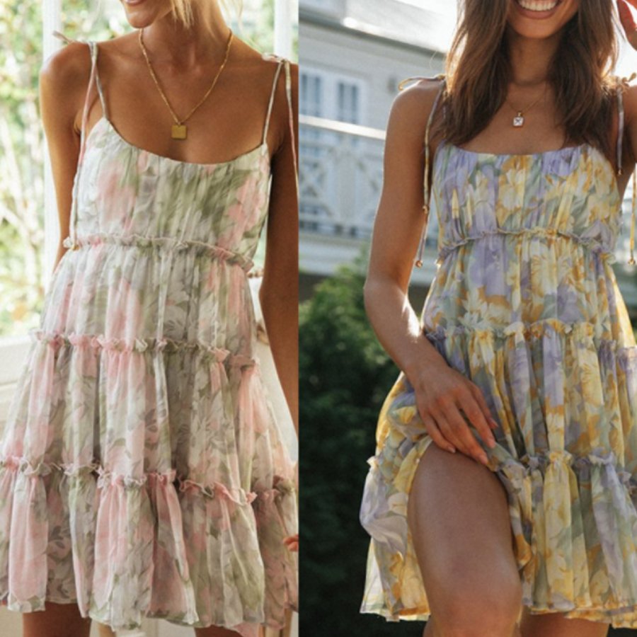 Ladies Fashion Floral Mini Skirt