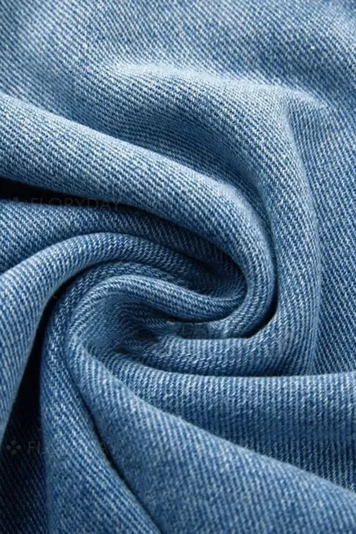 Midiross Ripped Button Up Low Waist Jeans