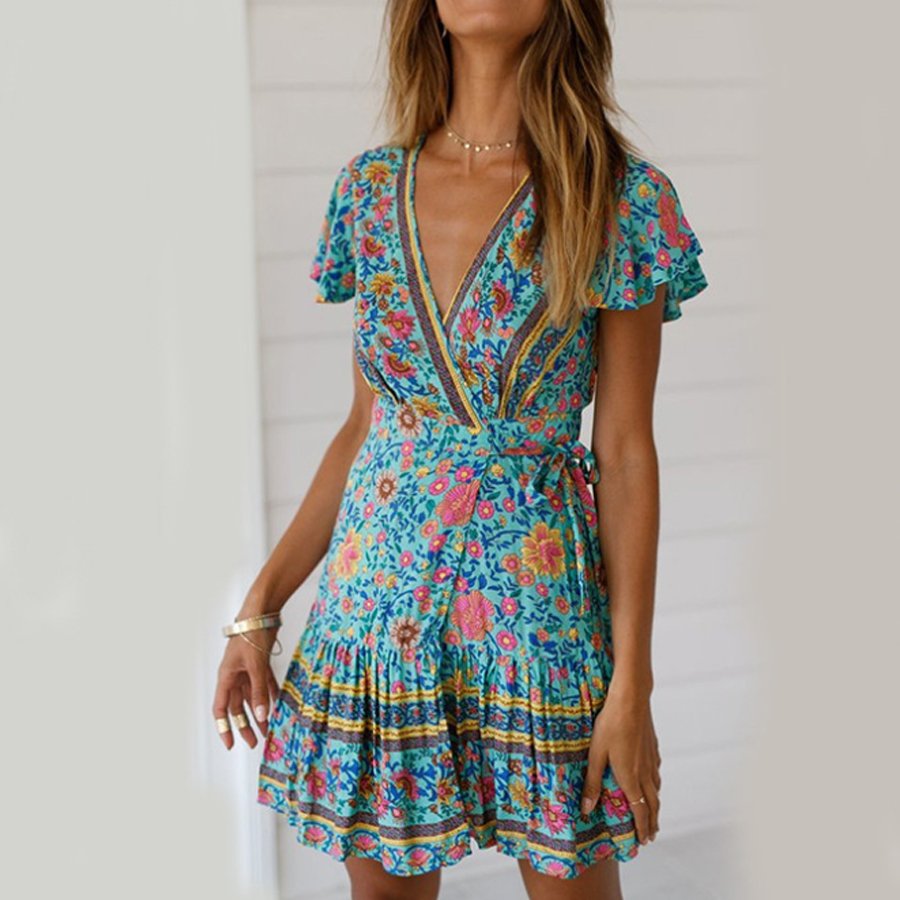 Ladies Fashion Floral Mini Skirt