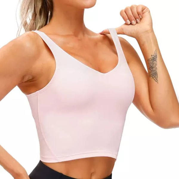 Sports Bra Wirefree Padded Medium Support Yoga Bras Gym Running Workout Tank Tops