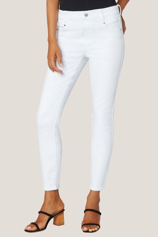 White Gia Glider Skinnies