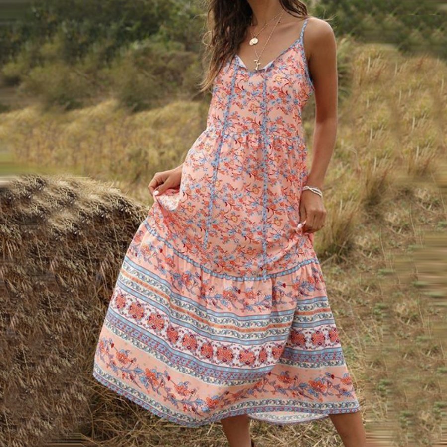 Ladies Western Vintage Casual Dress