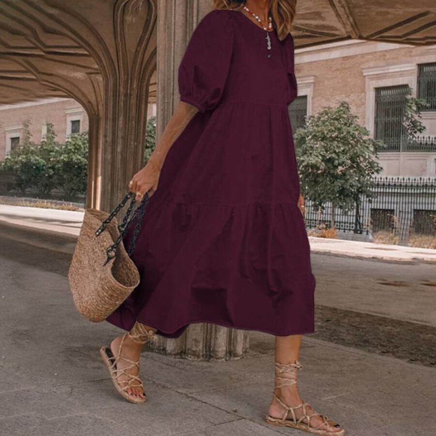 Ladies Beach Vacation Vintage Dress