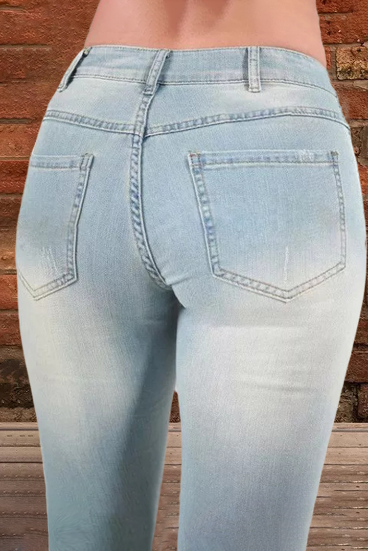 Midiross Mid Rise Micro Stretch Jeans