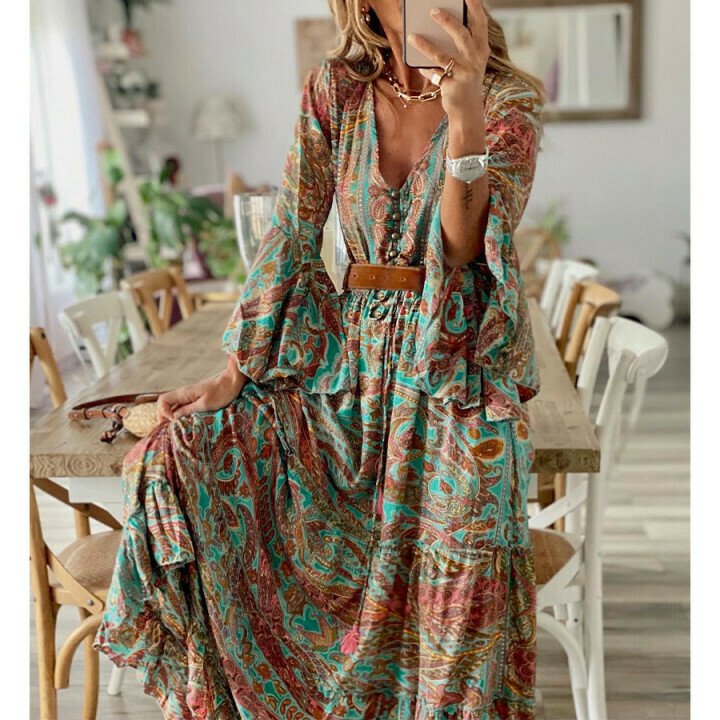Summer Casual Printed Dress