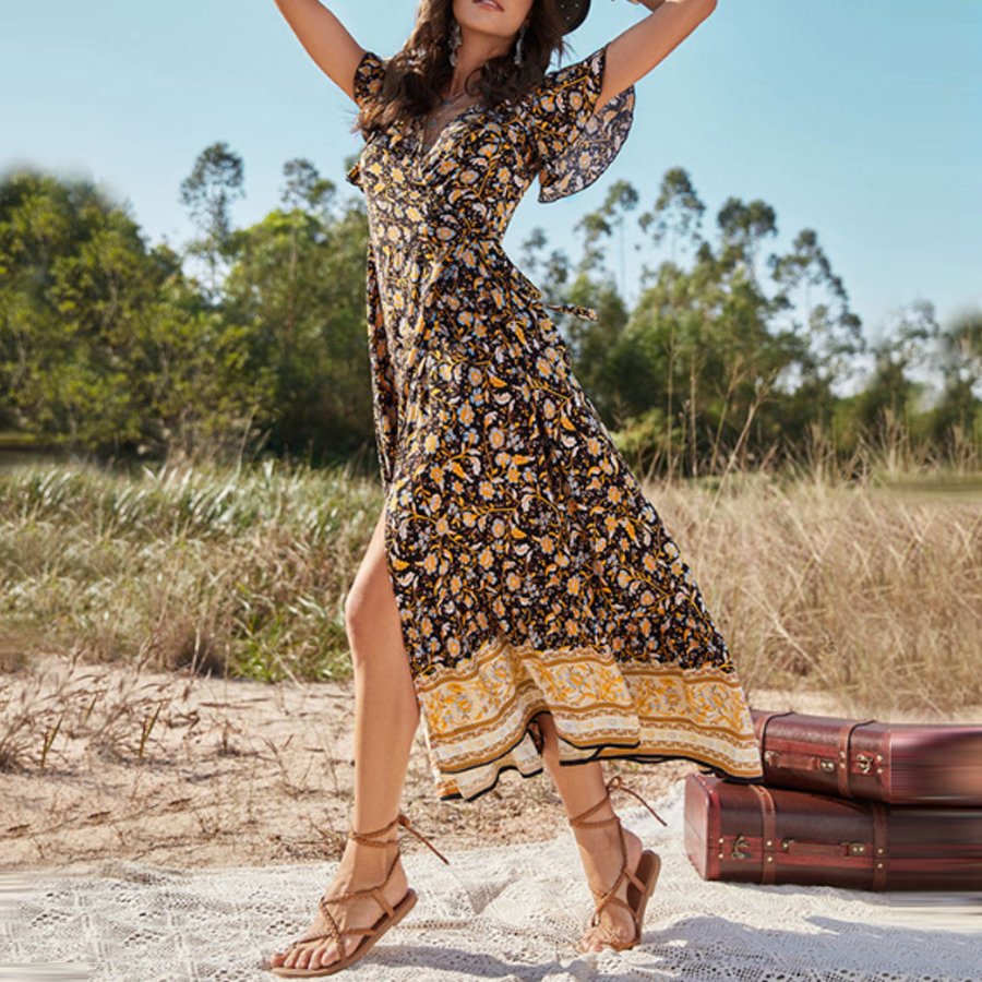 Ladies Western Vintage Casual Dress