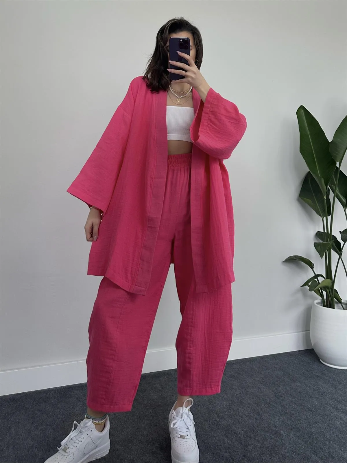 COMFORTABLE LOOSE KIMONO SET