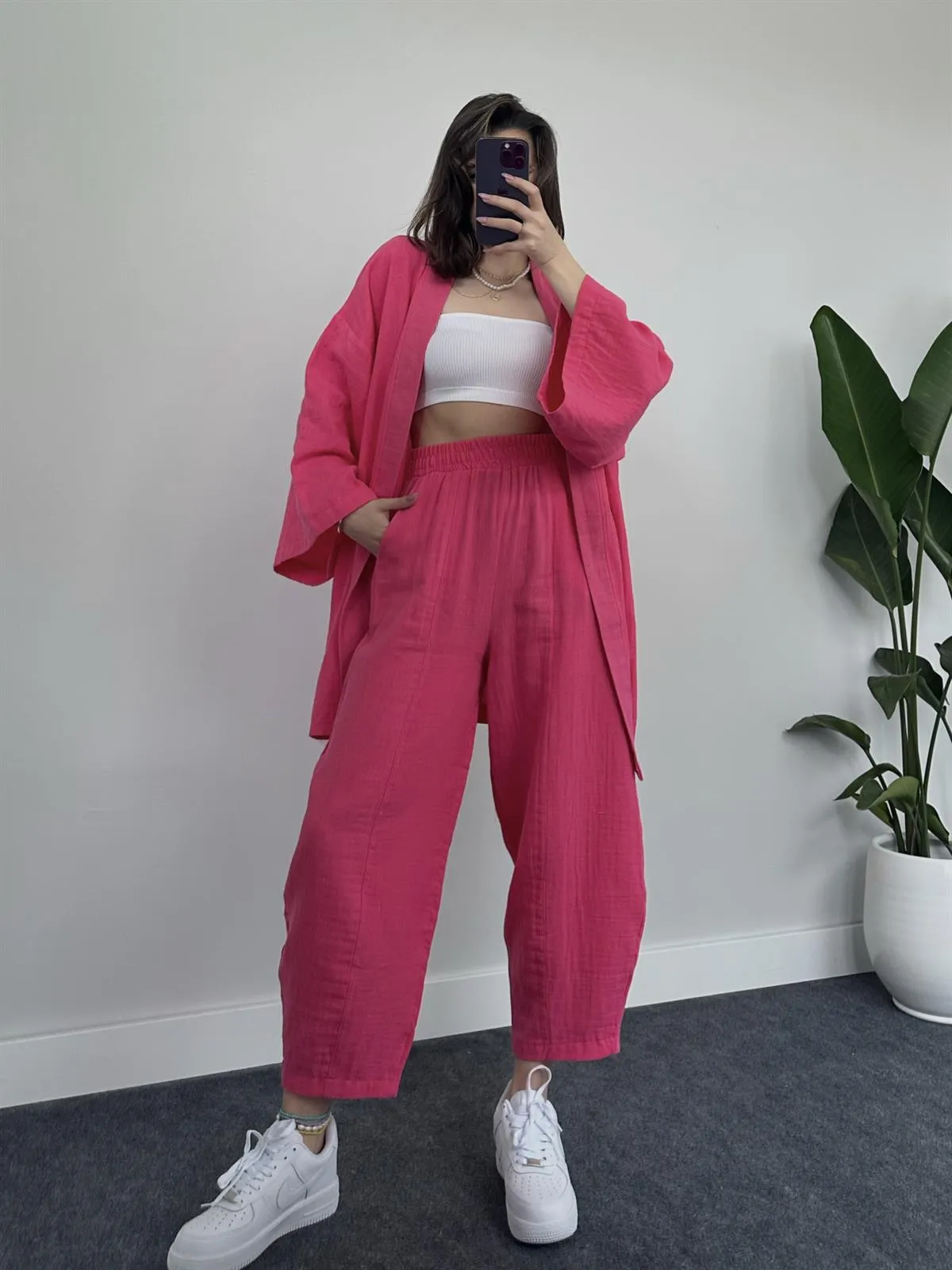 COMFORTABLE LOOSE KIMONO SET
