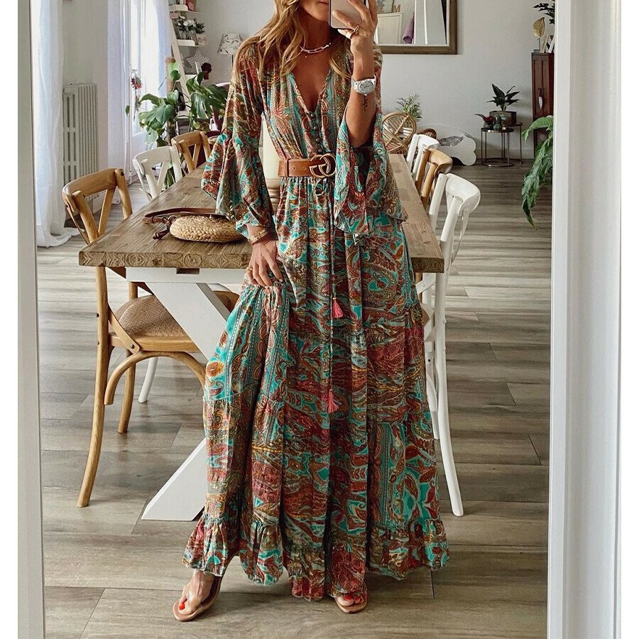 Summer Casual Printed Dress