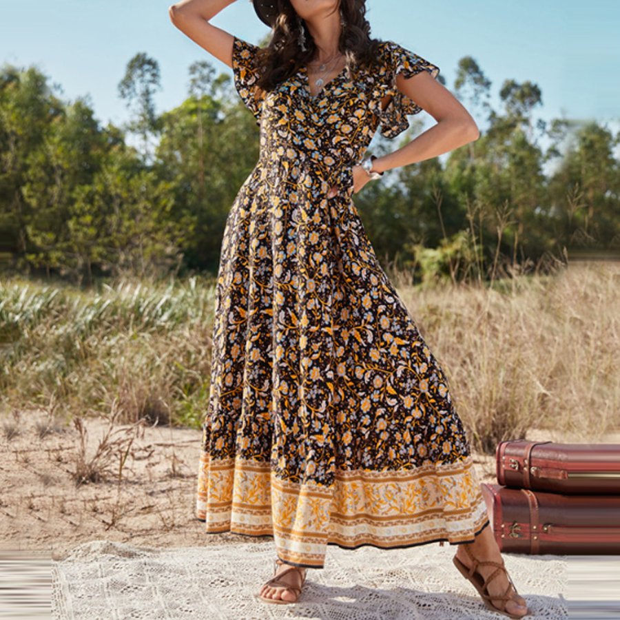 Ladies Western Vintage Casual Dress