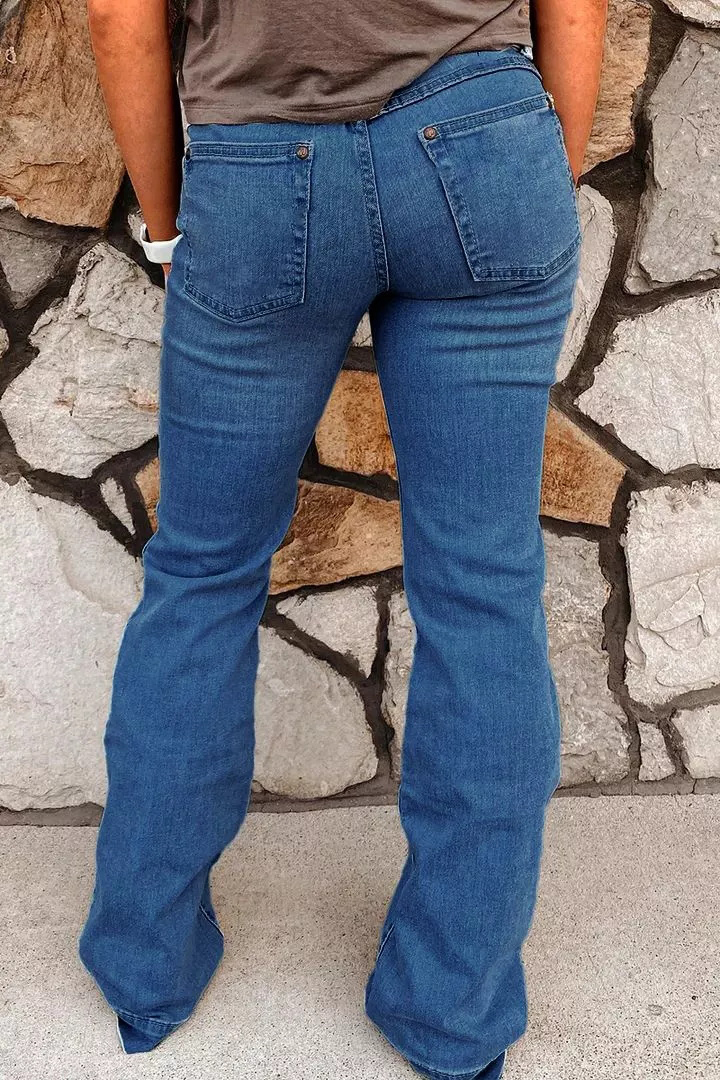 Midiross Classic Low Waist Flare Jeans