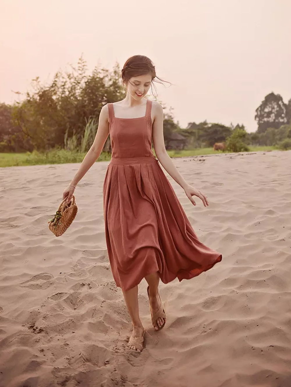 Midi Linen Dress