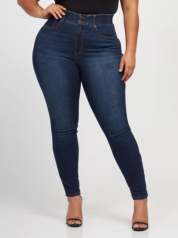 Midiross CURVY + PLUS SKINNY JEANS
