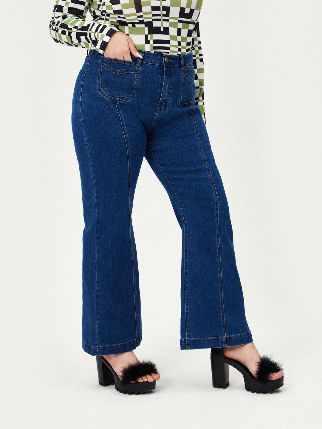 Curve & Plus Denim Flares