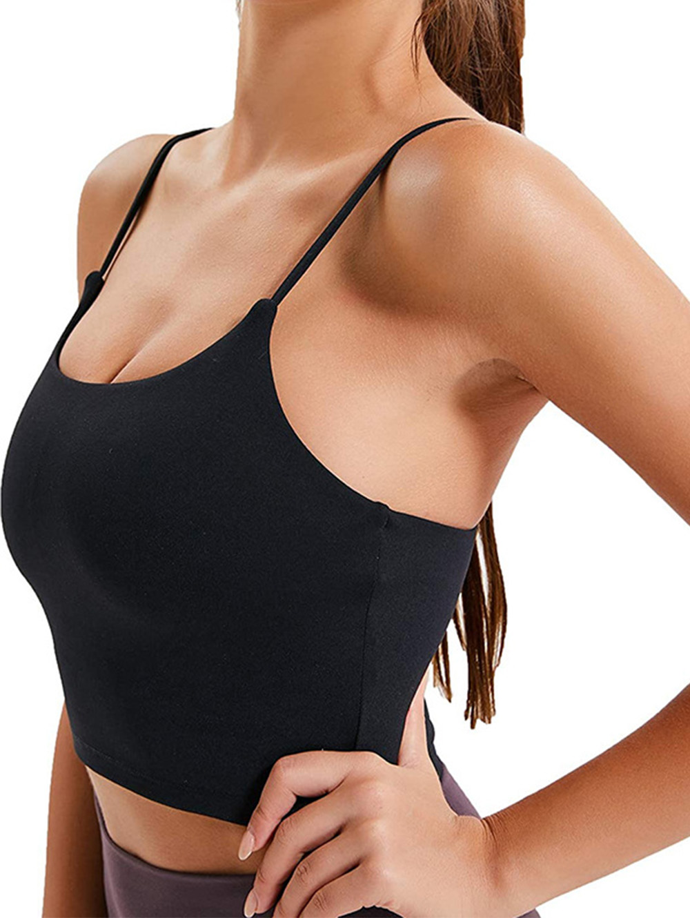Women Padded Sports Bra Fitness Workout Running Shirts Yoga Tank Top