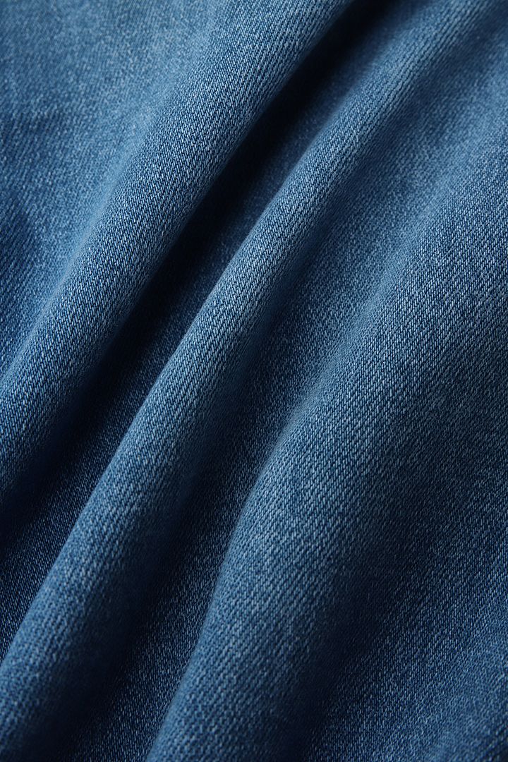 Midiross Ripped Drawstring Elastic Waist Pocket Detail Capris Jeans