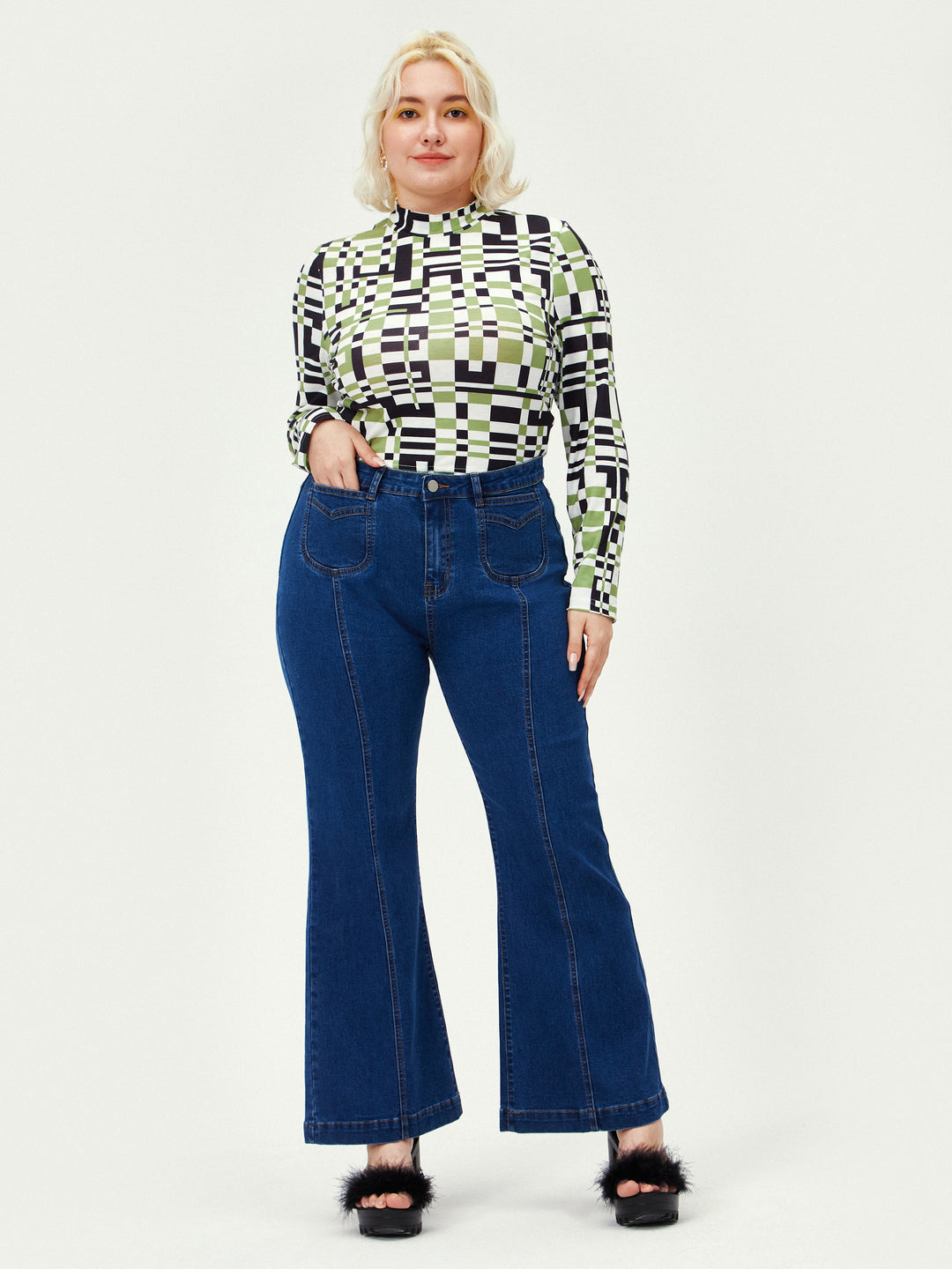 Curve & Plus Denim Flares